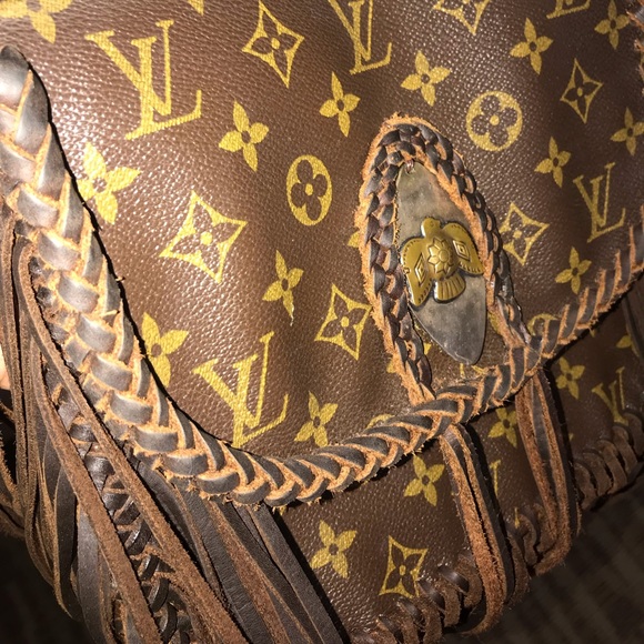Authentic LV St. Cloud GM Custom Leather & Fringe - Picture 3 of 6